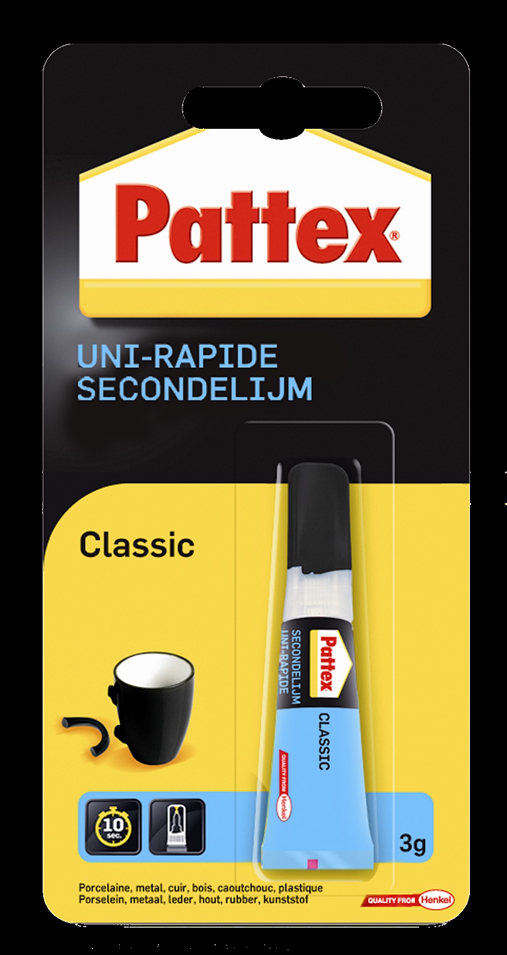 Colle Cyanoacrylate Uni-Rapide Liquide 3gr - PATTEX